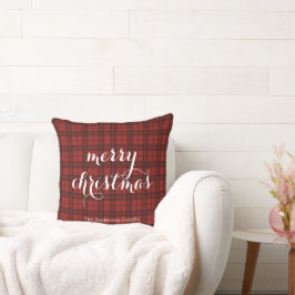 Classic Plaid Merry Christmas Festive - Kissen