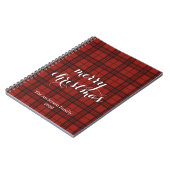 Classic Plaid Merry Christmas Festive - Notizblock (Linke Seite)