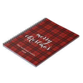 Classic Plaid Merry Christmas Festive - Notizblock