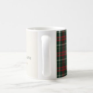 Classic Plaid Personalized Family Christmas Mug Kaffeetasse
