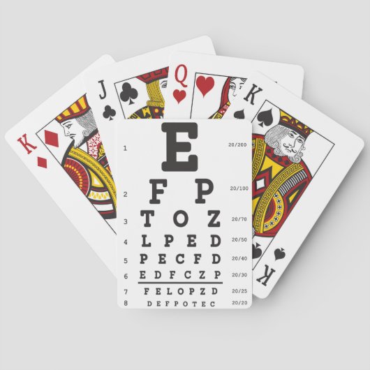 Classic Playing Cards für optische Optometrie Spielkarten (Rückseite)