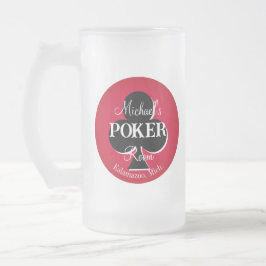 Classic Playing Cards Poker Club Mattglas Bierglas