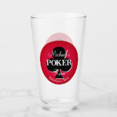 Classic Playing Cards Poker Room Glass - Club Glas (Vorderseite)