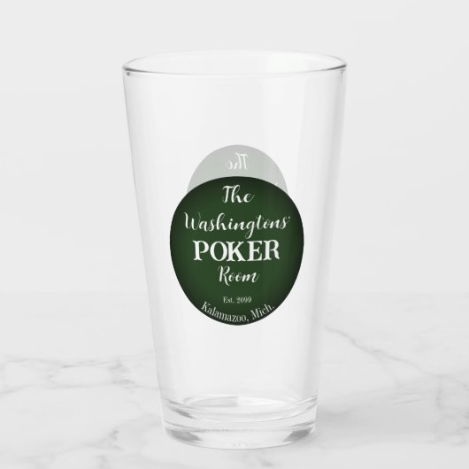 Classic Playing Cards Poker Room Glass - Schlicht Glas (Rückseite)