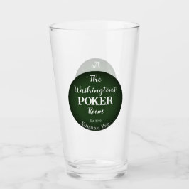 Classic Playing Cards Poker Room Glass - Schlicht Glas