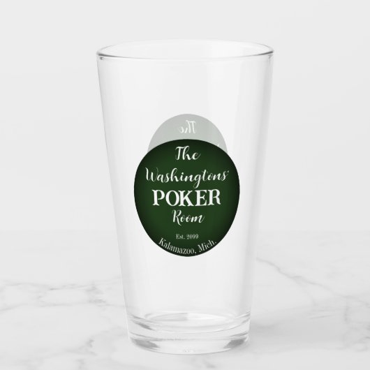 Classic Playing Cards Poker Room Glass - Schlicht Glas (Vorderseite)