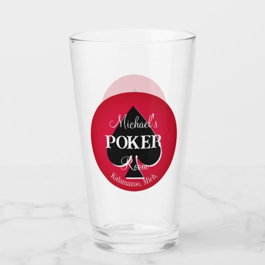 Classic Playing Cards Poker Room Glass - Spade Glas (Rückseite)