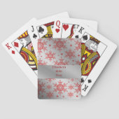 Classic Playing Cards silber und rot Spielkarten (Rückseite)