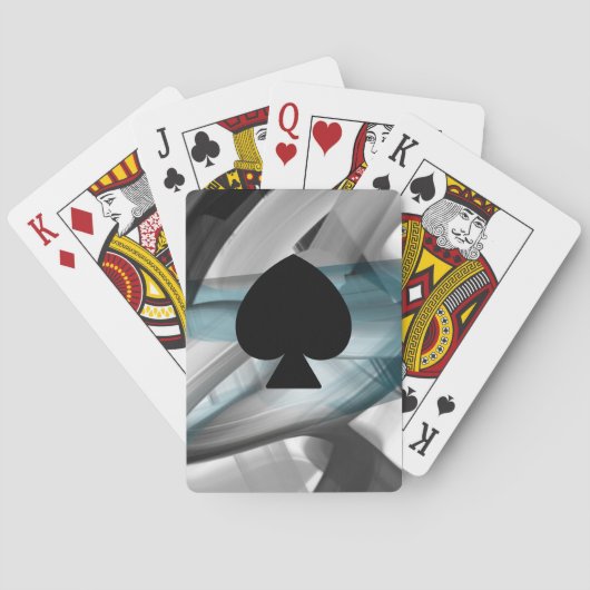 Classic Playing Cards Trend Abstrakt Blue Ocean Spielkarten (Rückseite)