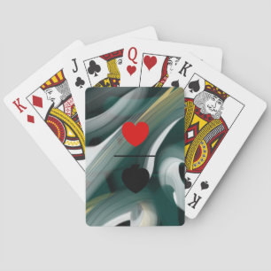 Classic Playing Cards Trend Abstrakt-grün Spielkarten