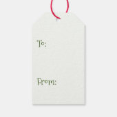 Classic Poinsetta Geschenkanhänger (Rückseite)