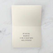 Classic Poinsettia Einfaches Foto Weihnachten (Innenseite)