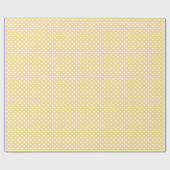Classic Polka Dot White - Canary Yellow Geschenkpapier (Flach)
