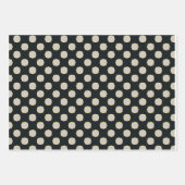 Classic Polka Dot White Red Black Tie Collection Geschenkpapier Set (Vorderseite)