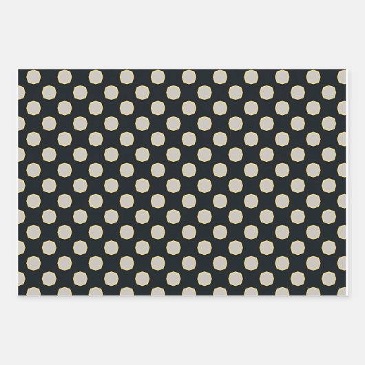 Classic Polka Dot White Red Black Tie Collection Geschenkpapier Set (Vorderseite)