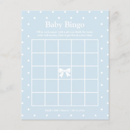 Classic Polka Dots Boy Baby Shower Bingo Game