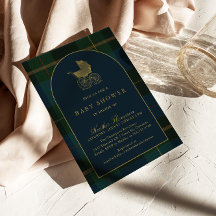 Classic Polo Dark Green Kariert Baby Dusche