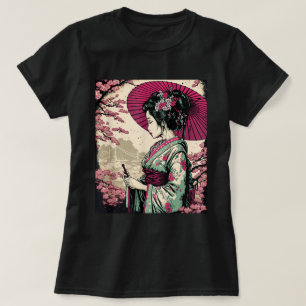 Classic Portrait Geisha Japanisch T-Shirt