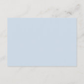 Classic Powder Blue Ornately Framed Wedding Begleitkarte (Rückseite)