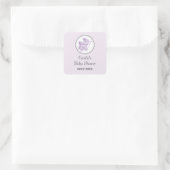 Classic Pram Baby Shower Sticker (Tasche)