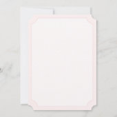 Classic Pram Girl Baby Dusche lädt Sie ein, Spanis Einladung (Rückseite)