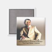 Classic - Präsident Obama Magnet (Vorderseite/Rückseite)