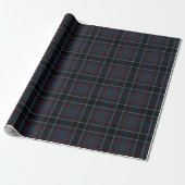 Classic Preppy Blue Tartan Plaid Pattern Geschenkpapier (Ungerollt)