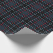 Classic Preppy Blue Tartan Plaid Pattern Geschenkpapier (Ecke)