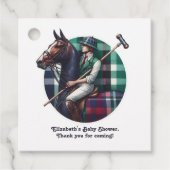 Classic Preppy Charm Baby Shower Geschenkanhänger (Vorderseite)