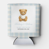 Classic Preppy Teddy Bear Baby Shower Dosenkühler (Vorderseite)