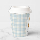 Classic Preppy Teddy Bear Baby Shower Pappbecher (Rechts)