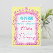Classic Princess Party Invites Einladung (Stehend Vorderseite)