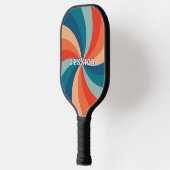 Classic Psychedelic Retro Swirl Muster Pickleball Schläger (Links)