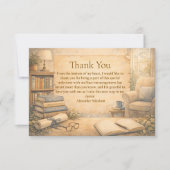 Classic Psychology Graduation Dankeskarte (Vorderseite)