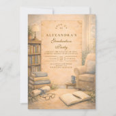 Classic Psychology Graduation Einladung (Vorderseite)