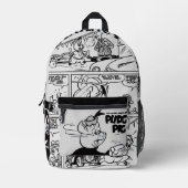 Classic PUDGY PIG Backpack Bedruckter Rucksack (Vorderseite)