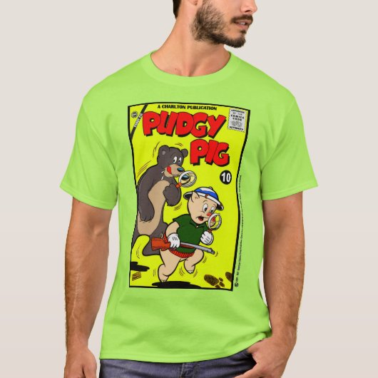 Classic PUDGY PIG Comic T-Shirt (Vorderseite)