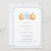 Classic Pumpkin Ginger Jar Fall Boy Baby Dusche Einladung (Vorderseite)