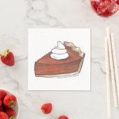 Classic Pumpkin Pie Slice Erntedank Dinner Food Serviette (Beispiel)