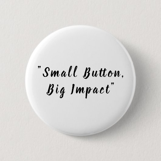 Classic Pure White Solid Customizable Round Button (Vorderseite)
