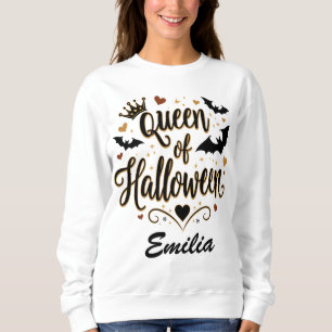 Classic Queen of Halloween Individuelle Name Shirt
