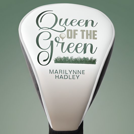 Classic Queen of the Green Golf Headcover