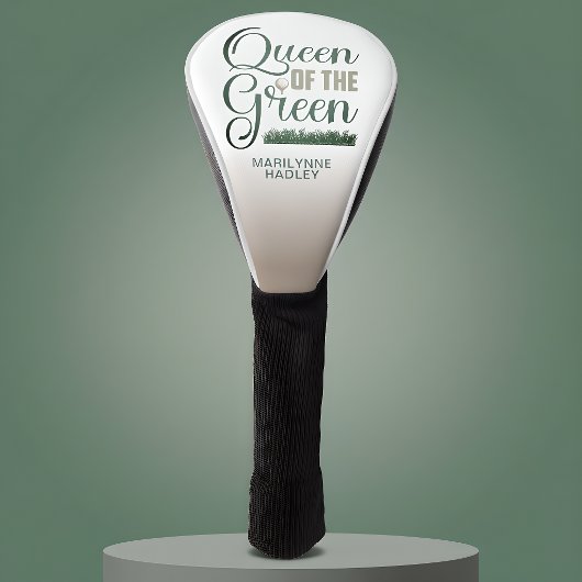Classic Queen of the Green Golf Headcover