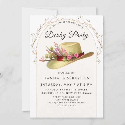 Classic Race Day Celebration Einladung (Vorderseite)