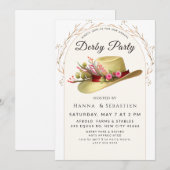 Classic Race Day Celebration Einladung (Vorne/Hinten)