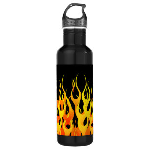 Classic Racing Flames on Fire Trinkflasche
