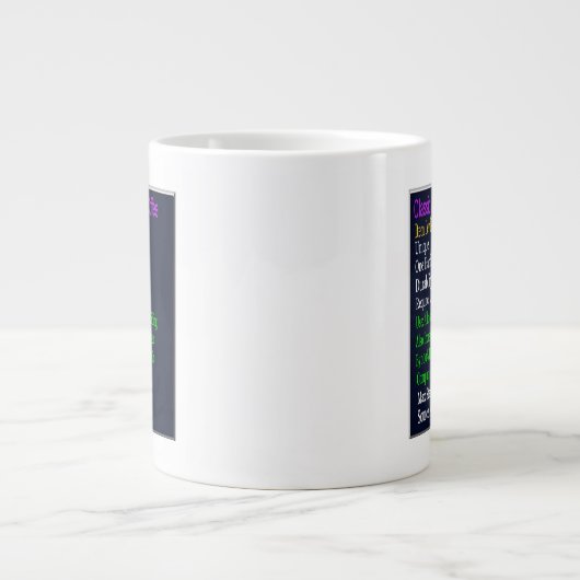 Classic Raider's Riese Tasse o' Coffee (Vorderseite)