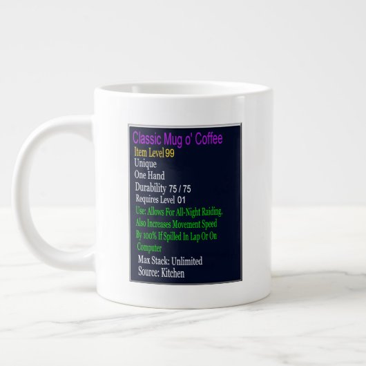 Classic Raider's Riese Tasse o' Coffee (Links)