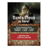 Classic Reading Santa, Santa Claus Besuchszeiten Poster (Vorderseite)