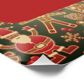 Classic Reading Santa, Santa Claus Besuchszeiten Poster (Ecke)